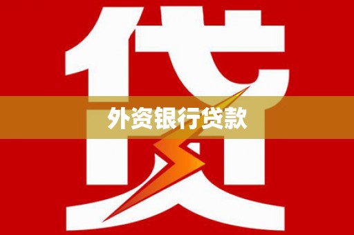 仑背外资银行贷款