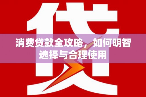 仑背消费贷款全攻略，如何明智选择与合理使用