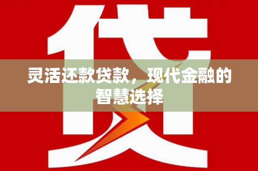 仑背灵活还款贷款，现代金融的智慧选择