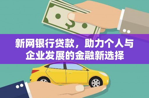 仑背新网银行贷款，助力个人与企业发展的金融新选择