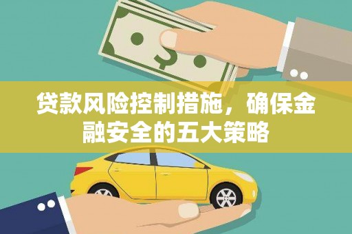 仑背贷款风险控制措施，确保金融安全的五大策略