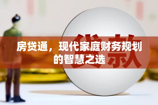 仑背房贷通，现代家庭财务规划的智慧之选