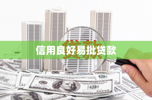仑背信用良好易批贷款